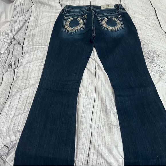 Miss Me Shining Horseshoe Bootcut Jeans Size 29X34 - Picture 7 of 10